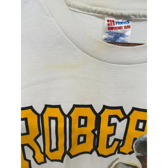 Vintage Single Stitch 90s Roberto Clemente MLB T Shirt size Medium‎ - Picture 5 of 9